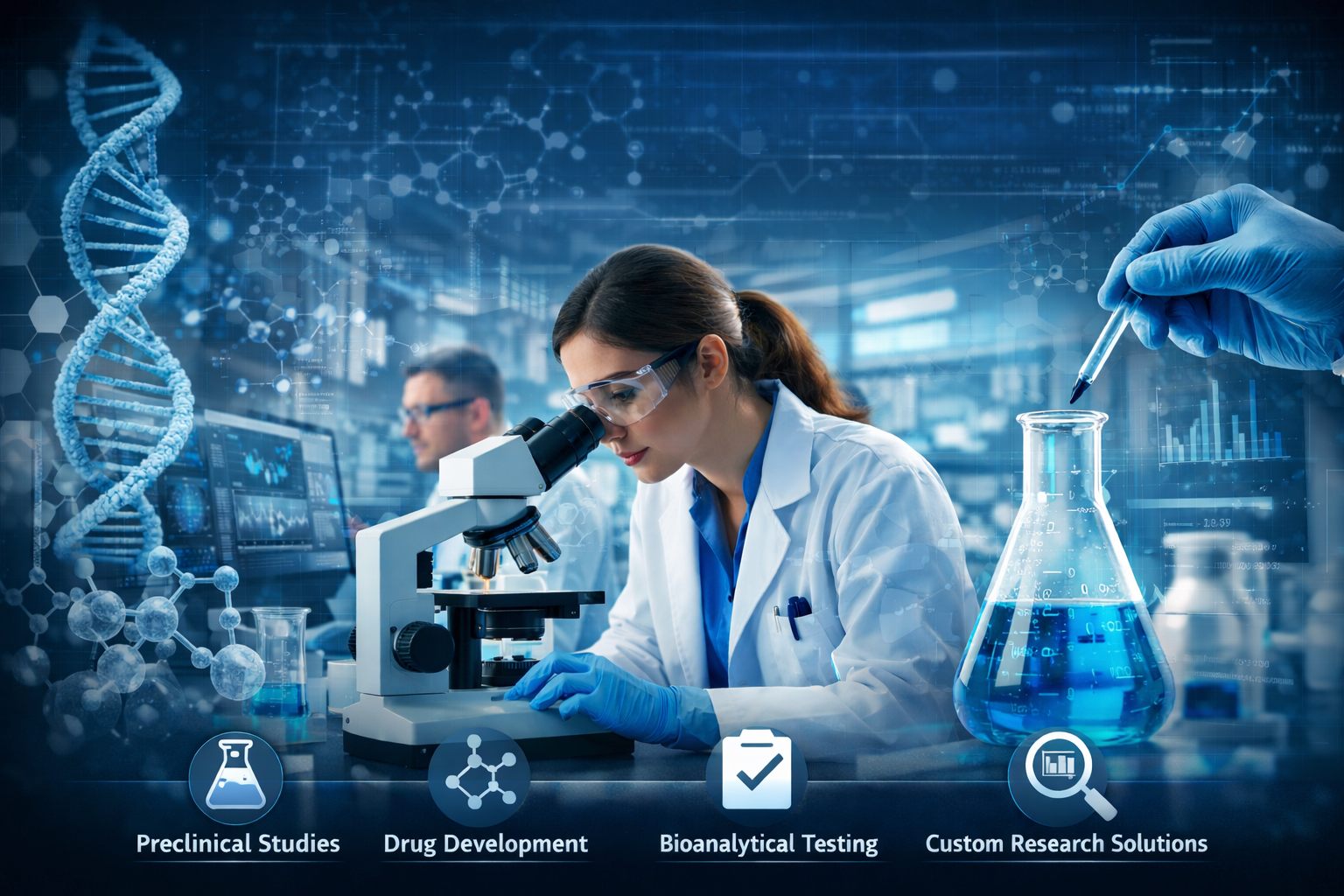 DNA and RNA purification services in a San Diego biotechnology laboratory